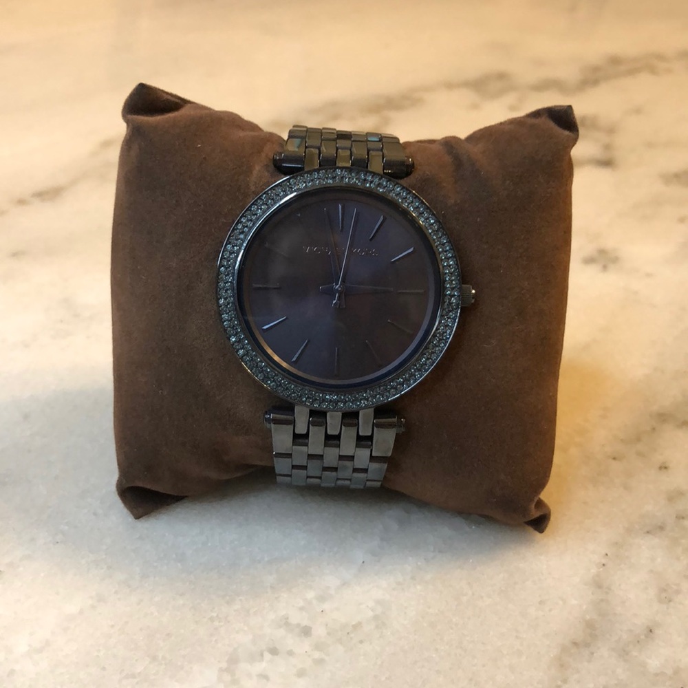 Michael Kors Darci Pave Blue Crystal Watch MK3417